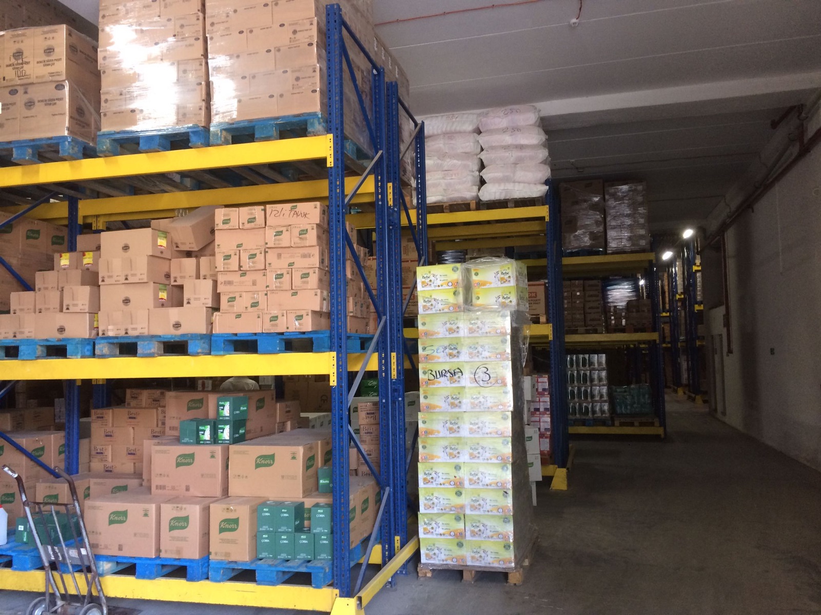 Burçay Gıda 5.000 m² Kapalı Depo ve Yüksek Raf Sistemi